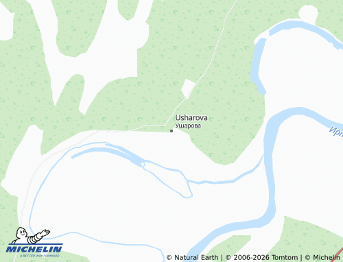 MICHELIN-Landkarte Usharova - ViaMichelin