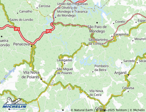 MICHELIN Mucelão map - ViaMichelin