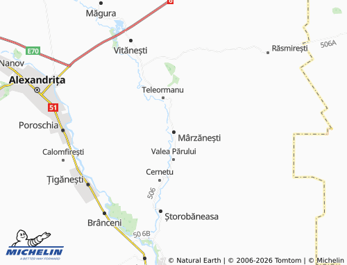 MICHELIN Mârzănești map - ViaMichelin