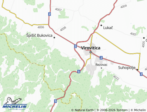 Mapa MICHELIN Podgorje - ViaMichelin