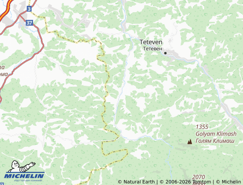 MICHELIN Cherni Vit map - ViaMichelin