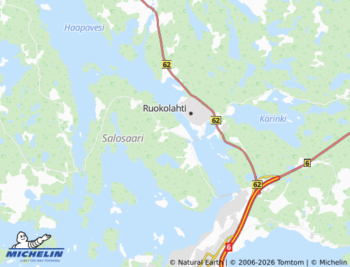 Kaart MICHELIN Ukonsalmi - ViaMichelin