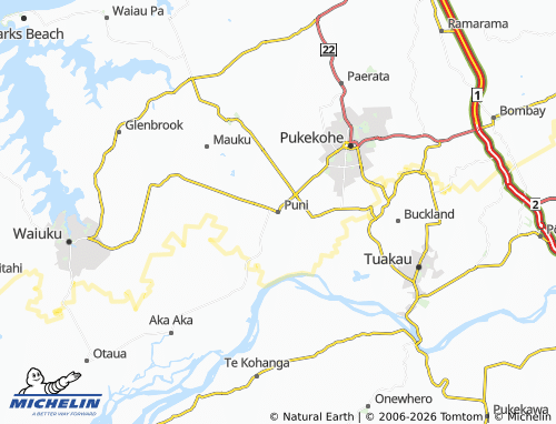 Mapa MICHELIN Puni - ViaMichelin