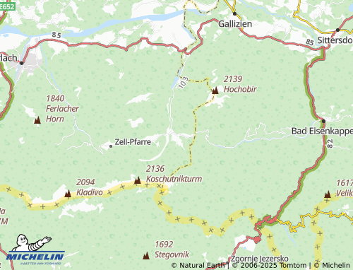 MICHELIN-Landkarte Zell-Schaida - ViaMichelin