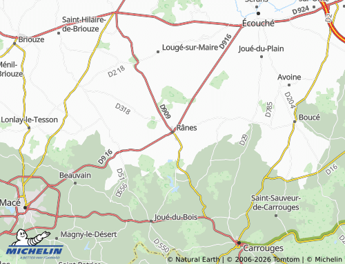 MICHELIN Rânes map - ViaMichelin