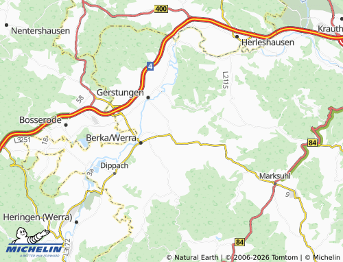 MICHELIN Herda map - ViaMichelin