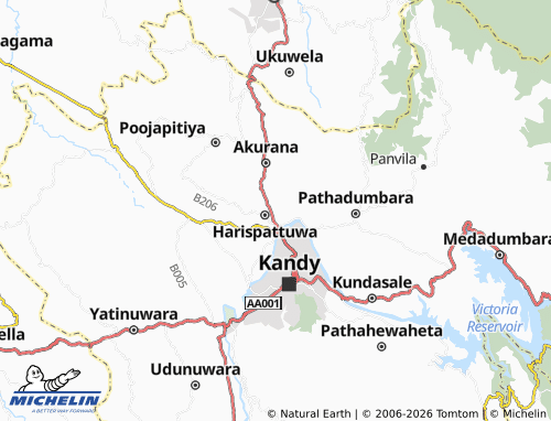 Mappa MICHELIN Kalugalawatta - ViaMichelin