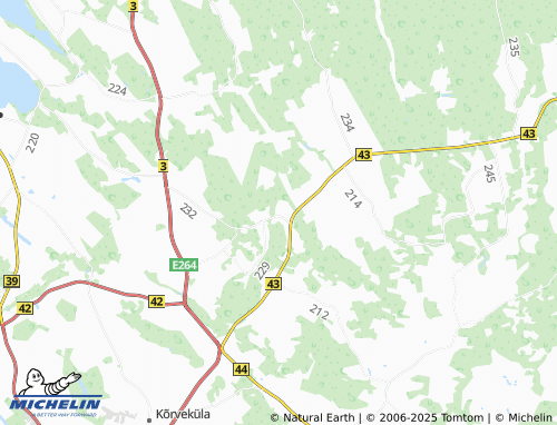 MICHELIN Kauda map - ViaMichelin