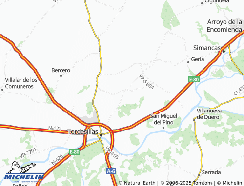 MICHELIN Matilla de los Caños map - ViaMichelin