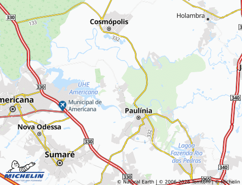 Mapa MICHELIN João Aranha - ViaMichelin