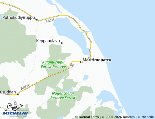 Mappa MICHELIN Putharikuda - ViaMichelin