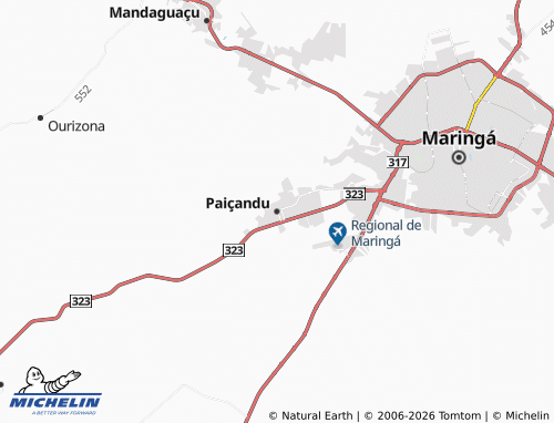 Mappa MICHELIN Paiçandu - ViaMichelin