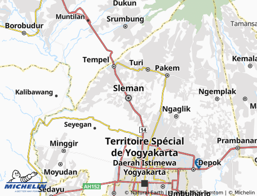 MICHELIN Sleman map - ViaMichelin