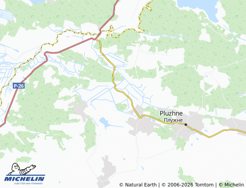 MICHELIN Lisna map - ViaMichelin