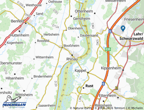 Mapa MICHELIN Rhinau - ViaMichelin