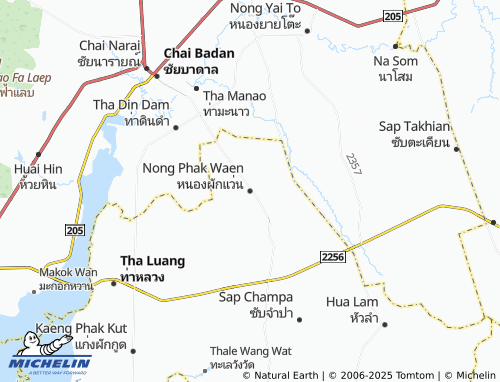 MICHELIN Nong Phak Waen map - ViaMichelin