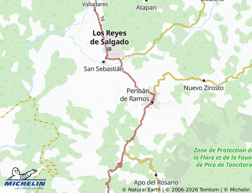 Mapa MICHELIN Corona, Arboledas - ViaMichelin
