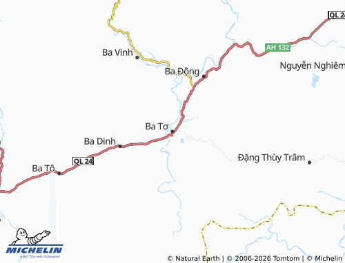 Mapa MICHELIN Ba Tơ - ViaMichelin