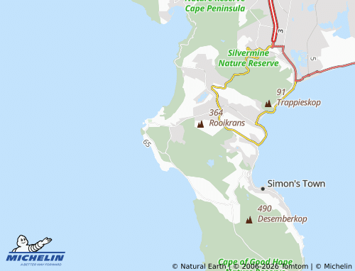Mapa MICHELIN Ocean View - ViaMichelin