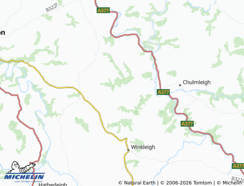 Mappa MICHELIN Ashreigney - ViaMichelin