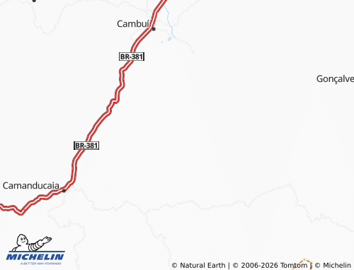 Mapa MICHELIN São Mateus de Minas - ViaMichelin