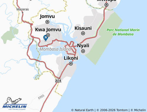 MICHELIN Kibokoni map - ViaMichelin