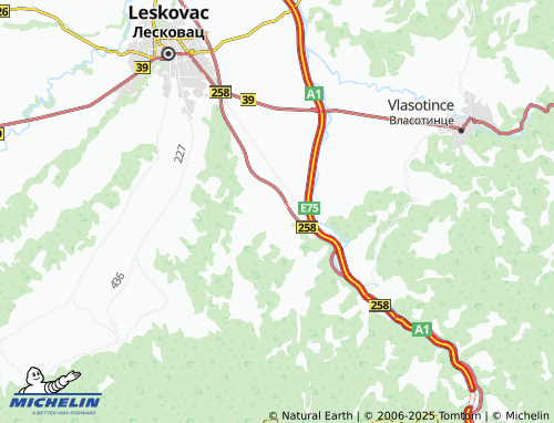 MICHELIN Velika Grabovnica map - ViaMichelin