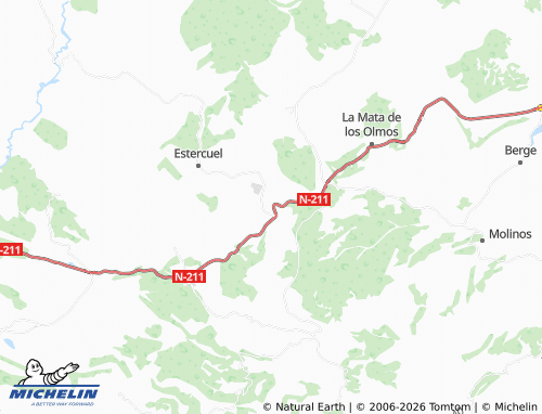 MICHELIN-Landkarte Gargallo - ViaMichelin