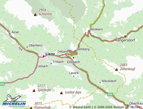MICHELIN Göriach map - ViaMichelin