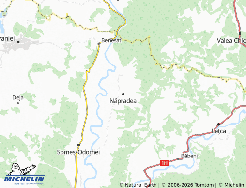 MICHELIN-Landkarte Năpradea - ViaMichelin
