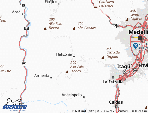 MICHELIN Heliconia map - ViaMichelin