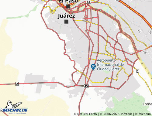 MICHELIN Ciudad Moderna map - ViaMichelin