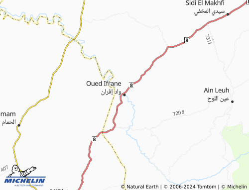 Carte MICHELIN Oued Ifrane - ViaMichelin