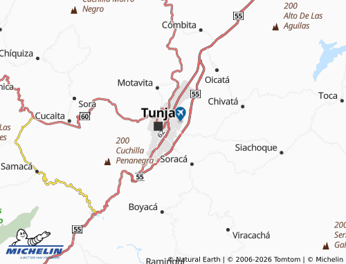Carte MICHELIN Batallón Bolívar - ViaMichelin