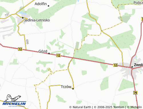 MICHELIN Podgóra map - ViaMichelin