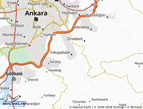 Mappa MICHELIN Yakupabdal - ViaMichelin