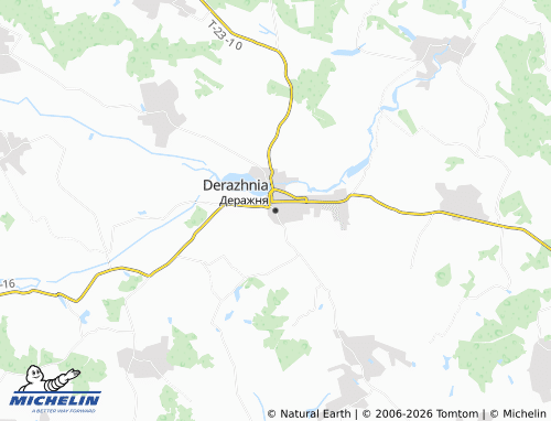 MICHELIN Derazhnia map - ViaMichelin