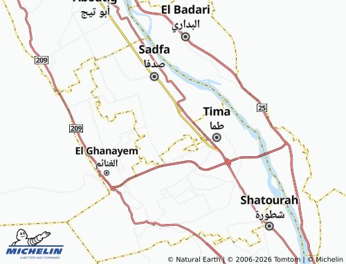 Mappa MICHELIN Nujou' al-Sadadirah - ViaMichelin