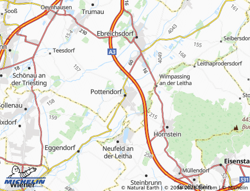 Mappa MICHELIN Pottendorf - ViaMichelin