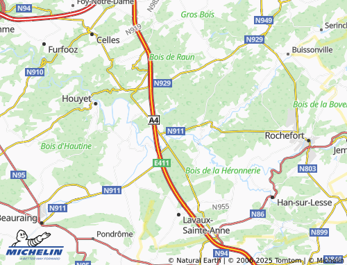 MICHELIN Ciergnon map - ViaMichelin