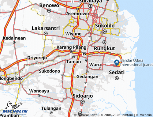 MICHELIN Kedungturi map - ViaMichelin