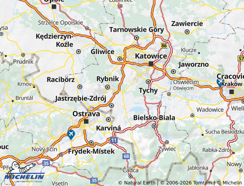 MICHELIN-Landkarte Zory - ViaMichelin