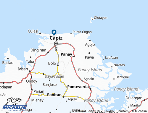 MICHELIN Panay map - ViaMichelin