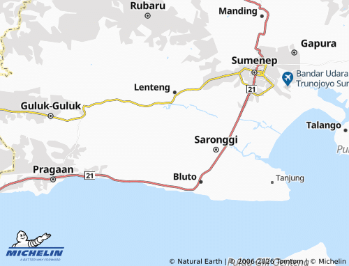 Carte MICHELIN Kambingan Barat - ViaMichelin