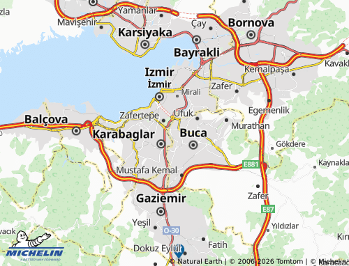 MICHELIN İnkılap map - ViaMichelin