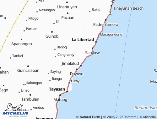 MICHELIN Camandayon map - ViaMichelin
