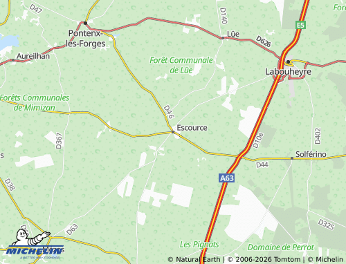 Mappa MICHELIN Escource - ViaMichelin