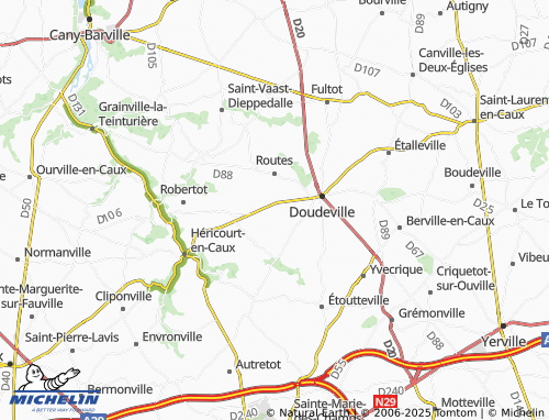 MICHELIN Harcanville map - ViaMichelin