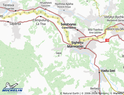 Mappa MICHELIN Valea Hotarului - ViaMichelin