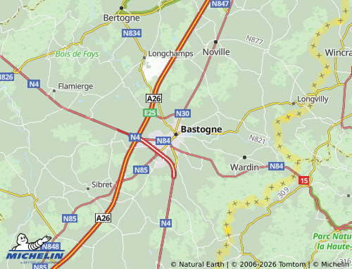 Mappa MICHELIN Bastogne - ViaMichelin